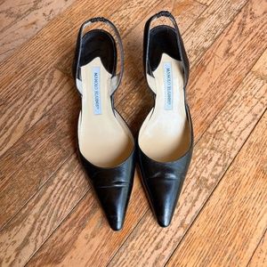 Manolo Blahnik sling back, Size 40 1/2